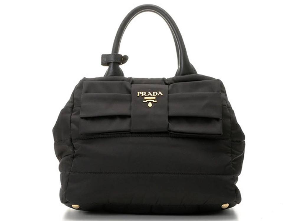 Prada handbag black ribbon